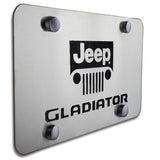 For JEEP GLADIATOR Stainless Steel Laser Etched Logo Chrome License Plate 12"x 6"