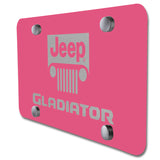 For JEEP GLADIATOR Stainless Steel Laser Etched Logo PINK License Plate 12"x 6"