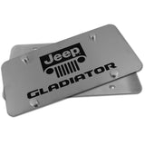 For JEEP GLADIATOR Stainless Steel Laser Etched Logo Chrome License Plate 12"x 6"