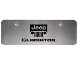 For JEEP GLADIATOR Stainless Steel Laser Etched License Plate Chrome 12"x 4"