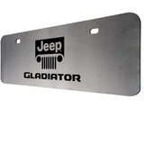 For JEEP GLADIATOR Stainless Steel Laser Etched License Plate Chrome 12"x 4"