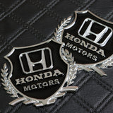 Honda Silver 3D Metal Emblem Sticker x2