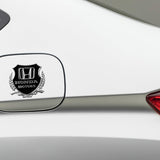 Honda Silver 3D Metal Emblem Sticker x2