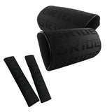 Bride Set of Black Gradation Car Cushion, Seat Pillow & Seat Belt Cover x2