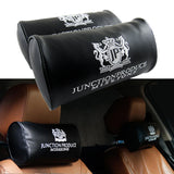 Junction Produce Set of Black Seat Pillows & White Fusa Charm