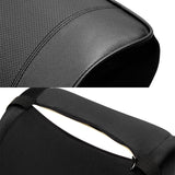 Black PU Leather Car Seat Memory Foam Neck Rest Cushion Pillow MUGEN POWER X1