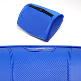 Blue PU Leather Car Seat Memory Foam Neck Rest Cushion Pillow MUGEN POWER X1