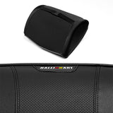 Black Leather Car Seat Memory Foam Neck Rest Cushion Pillow MITSUBISHI RALLIART 1pc