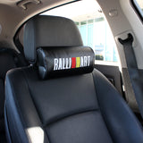 For RALLIART Car Seat neck rest pillow & 2pcs Car seat belt cover for EVO Set