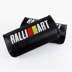 Mitsubishi Ralliart Carbon Fiber Look Seat Pillow x2