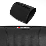 Black Leather Car Seat Memory Foam Neck Rest Cushion Pillow For TRD JDM 1PCS