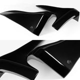 For 03-06 Infiniti G35 Coupe 2-Pcs Painted BLK Rear Bumper Lip Mud Guards Polyurethane