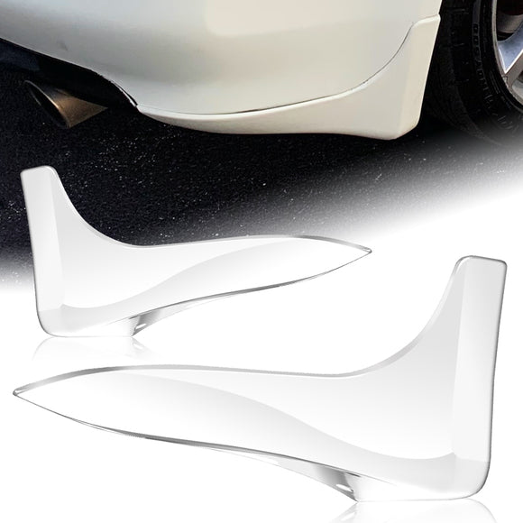 For 03-06 Infiniti G35 Coupe 2-Pcs Painted WH Rear Bumper Lip Mud Guards Polyurethane