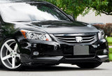 For 2011-2012 Honda Accord 4-DR OE-Style Painted Black Front Bumper Aprons Lip