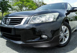 For 2011-2012 Honda Accord 4-DOOR OE-Style Carbon Look Front Bumper Spoiler Lip 3 Pieces