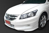 For 2011-2012 Honda Accord 4-DOOR OE-Style Painted White Front Bumper Aprons Lip 3 Pieces