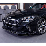 For 2019-2022 BMW Z4 G29 M-Sport 3-Pcs Painted Black Front Bumper Body Kit Spoiler Lip