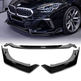 For 2019-2022 BMW Z4 G29 M-Sport 3-Pcs Painted Black Front Bumper Body Kit Spoiler Lip