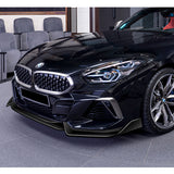 For 2019-2022 BMW Z4 G29 M-Sport 3-Pcs  Carbon Fiber Front Bumper Spoiler Splitter Lip