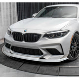 For 2016-2020 BMW M2 F87 RA-Style 3-Pcs Painted WH Front Bumper Spoiler Splitter Lip