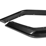 For 2016-2020 BMW M2 F87 RA-Style 3-Pcs Carbon Fiber Front Bumper Spoiler Splitter Lip