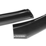 For 2021-2023 Ford Mustang Mach-E GT-Style 3-Pcs Carbon Look Front Bumper Spoiler Lip
