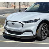 For 2021-2025 Ford Mustang Mach-E GT-Style 3-Pcs Carbon Look Front Bumper Spoiler Lip