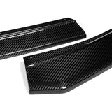 For 2021-2023 Ford Mustang Mach-E Carbon Fiber 3-Pcs Front Bumper Spoiler Splitter Lip