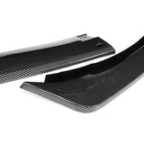 For 2021-2022 Kia Optima K5 3-PCS Carbon Painted Front Bumper Splitter Spoiler Lip