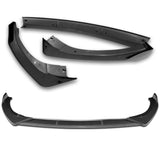 For 2021-2024 Kia Optima K5 3-PCS Carbon Painted Front Bumper Splitter Spoiler Lip