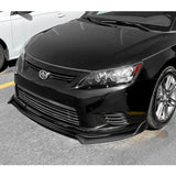 For 2011-2013 Scion TC V-Style 3-PCS Painted Black Front Bumper Spoiler Splitter Lip