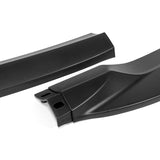 For 2008-2011 Mercedes-Benz W204 C63 AMG 3-PCS Matt Black Front Bumper Spoiler Lip