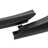 For 2012-2014 Mercedes-Benz W204 C63 AMG 3-PCS  Matt Black Front Bumper Spoiler Lip