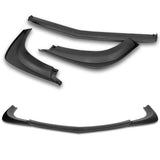 For 2012-2014 Mercedes-Benz W204 C63 AMG 3-PCS  Matt Black Front Bumper Spoiler Lip