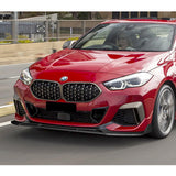 For 2020-2024 BMW 2-Series F44 Gran Coupe 3-PCS  Carbon Style Front Bumper Spoiler Lip