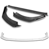 For 2020-2024 BMW 2-Series F44 Gran Coupe 3-PCS Painted White Front Bumper Spoiler Lip