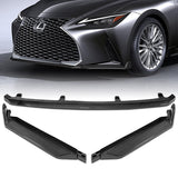 For 2021-2025 Lexus IS300 IS350 Base V-Style 3-PCS Carbon Look Front Bumper Lip