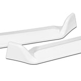 For 2021-2025 Lexus IS300 IS350 Base V-Style 3-PCS Painted White Front Bumper Lip