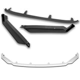 For 2021-2025 Lexus IS300 IS350 Base V-Style 3-PCS Painted White Front Bumper Lip