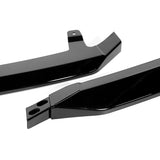 For 2021-2022 Lexus IS350 IS500 F-Sport V-Style 3-PCS Painted Black Front Bumper Lip