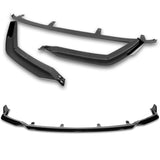 For 2021-2025 Lexus IS350 IS500 F-Sport V-Style 3-PCS Painted Black Front Bumper Lip