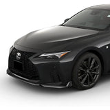 For 2021-2022 Lexus IS350 IS500 F-Sport V-Style 3-PCS Painted Black Front Bumper Lip
