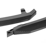 For 2021-2025 Lexus IS350 IS500 F-Sport V-Style 3-PCS Carbon Painted Front Bumper Lip