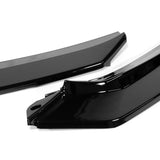 For 2021-2022 Kia K5 GT-Line STP-Style 3-PCS Painted Black Front Bumper Spoiler Lip
