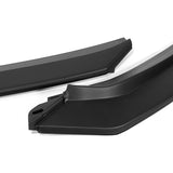 For 2021-2024 Kia K5 GT-Line STP-Style 3-PCS Matt Black Front Bumper Body Spoiler Lip