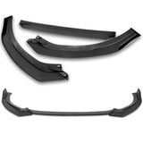 For 2021-2024 Kia K5 GT-Line STP-Style 3-PCS Matt Black Front Bumper Body Spoiler Lip