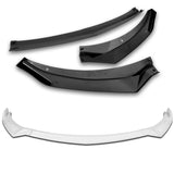 For 2019-2020 Hyundai Elantra Sedan 3-PCS Painted White Front Bumper Body Spoiler Lip
