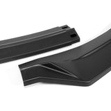 For 2019-2020 Hyundai Elantra Sedan 3-PCS Matt Black Front Bumper Spoiler Splitter Lip