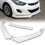 For 2011-2013 Hyundai Elantra Sedan Painted White Front Bumper Spoiler Splitter Lip