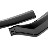 For 2013-2017 Hyundai Elantra GT Hatchback 3-PCS Painted BLK Front Bumper Spoiler Lip